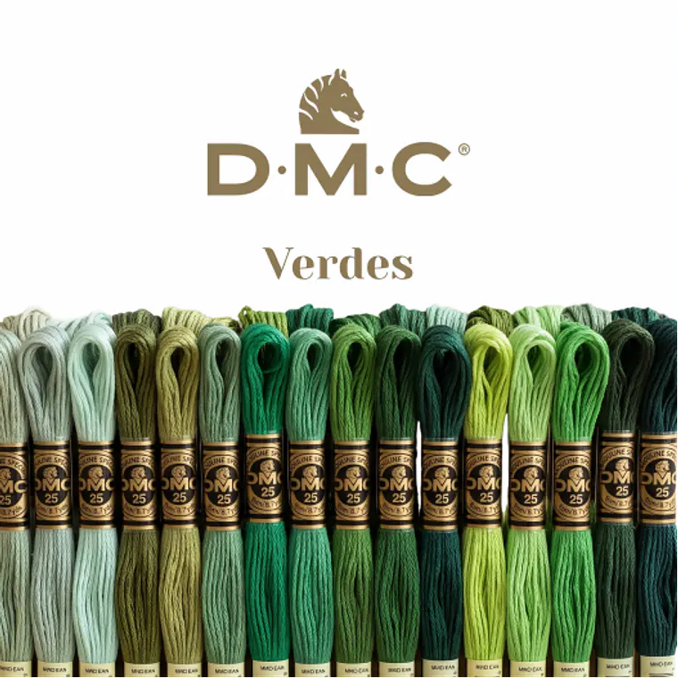Hilo DMC Mouliné Spécial 25 - Tonos Verdes 1