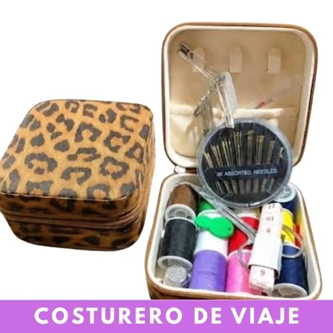 Costurero de Cartera Animal Print (Kit de Viaje Completo) 1