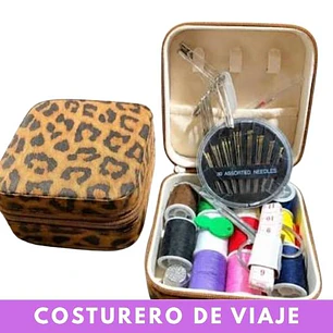 Costurero de Cartera Animal Print (Kit de Viaje Completo)