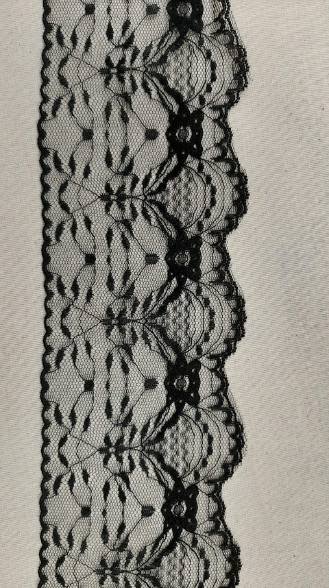 Encaje Maxi Negro 95mm 