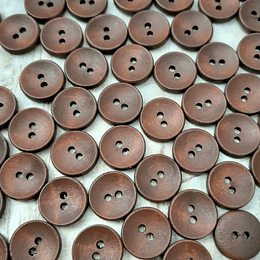 Set 6 botones madera 15mm