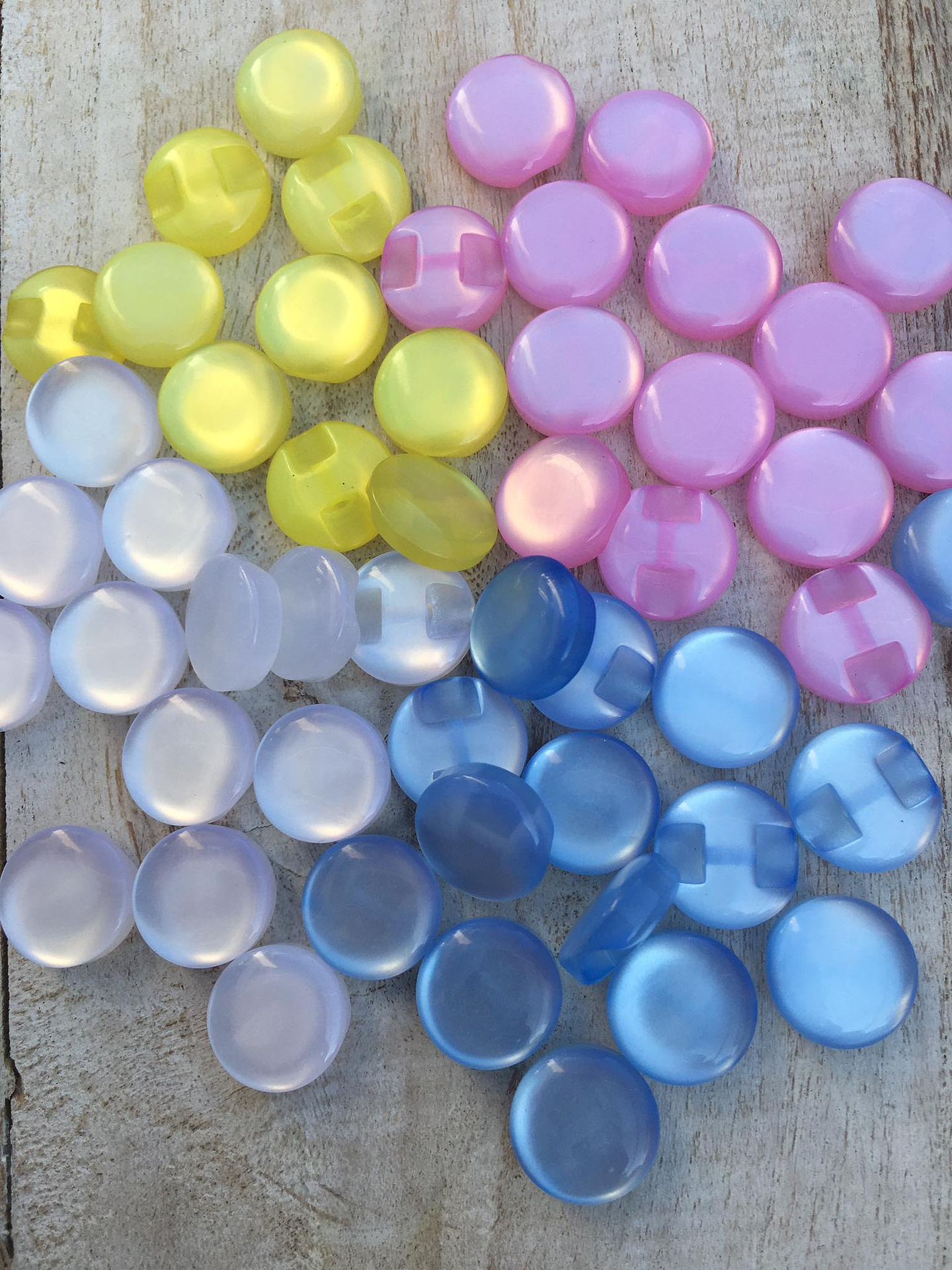 Set 6 Botones perlados 1