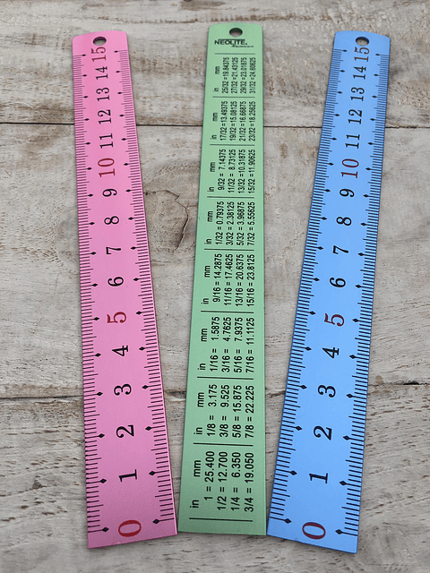 Regla metálica 15cm