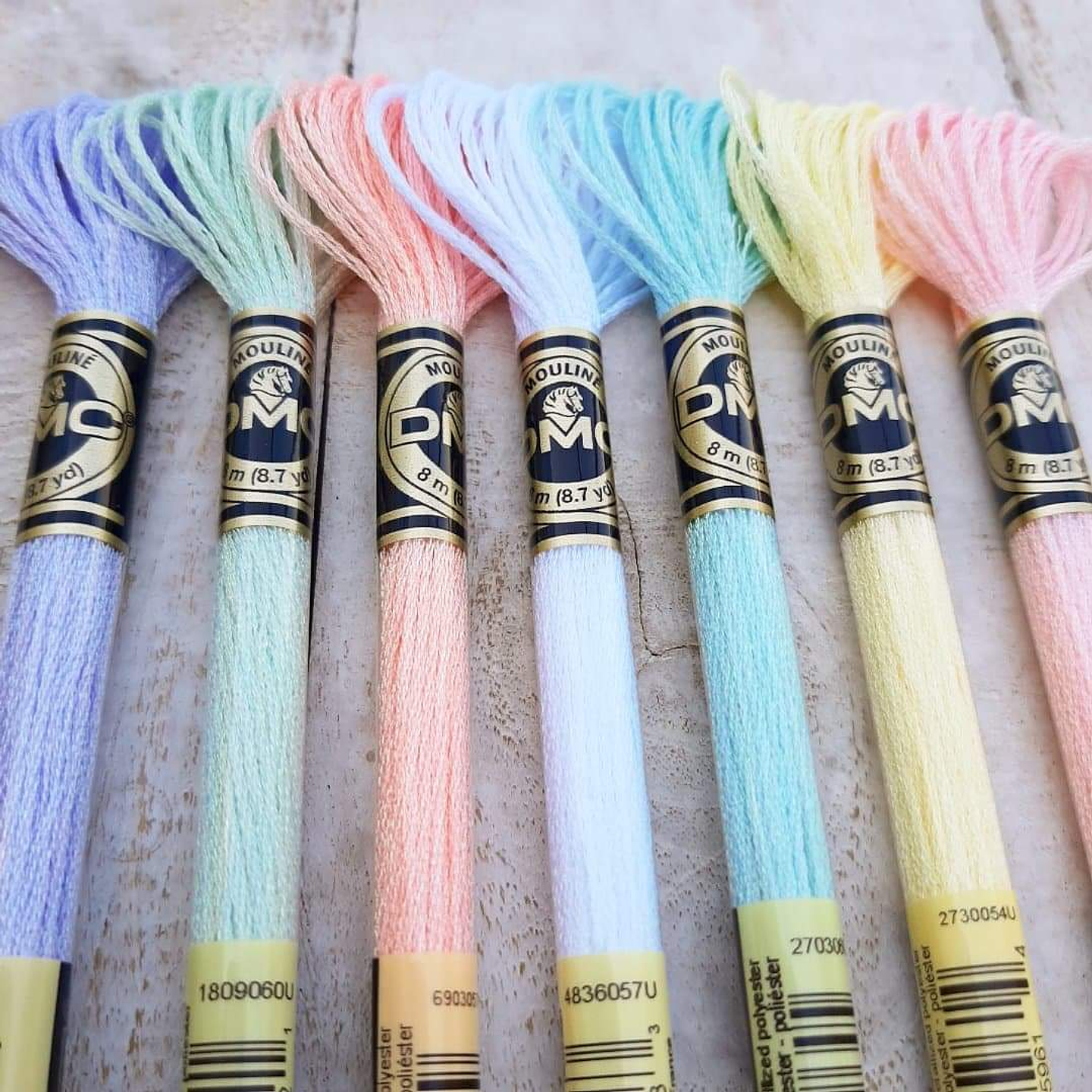 Set 7 hilos DMC perlados Efectos Luminosos 2