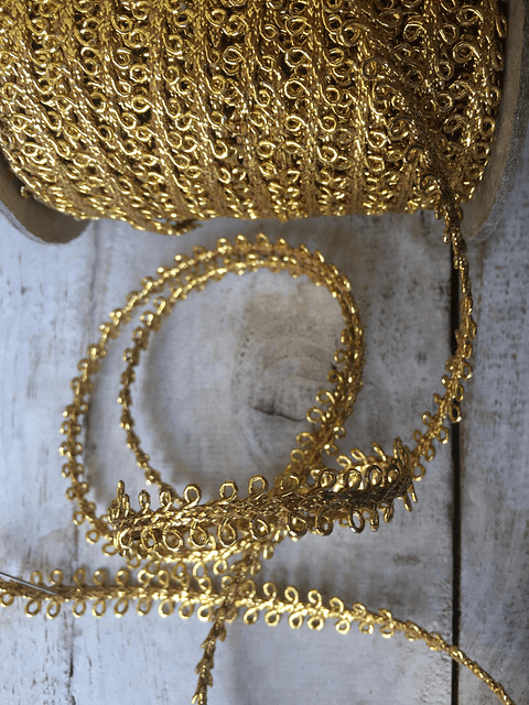 Pasamanería Dorada lúrex por metro