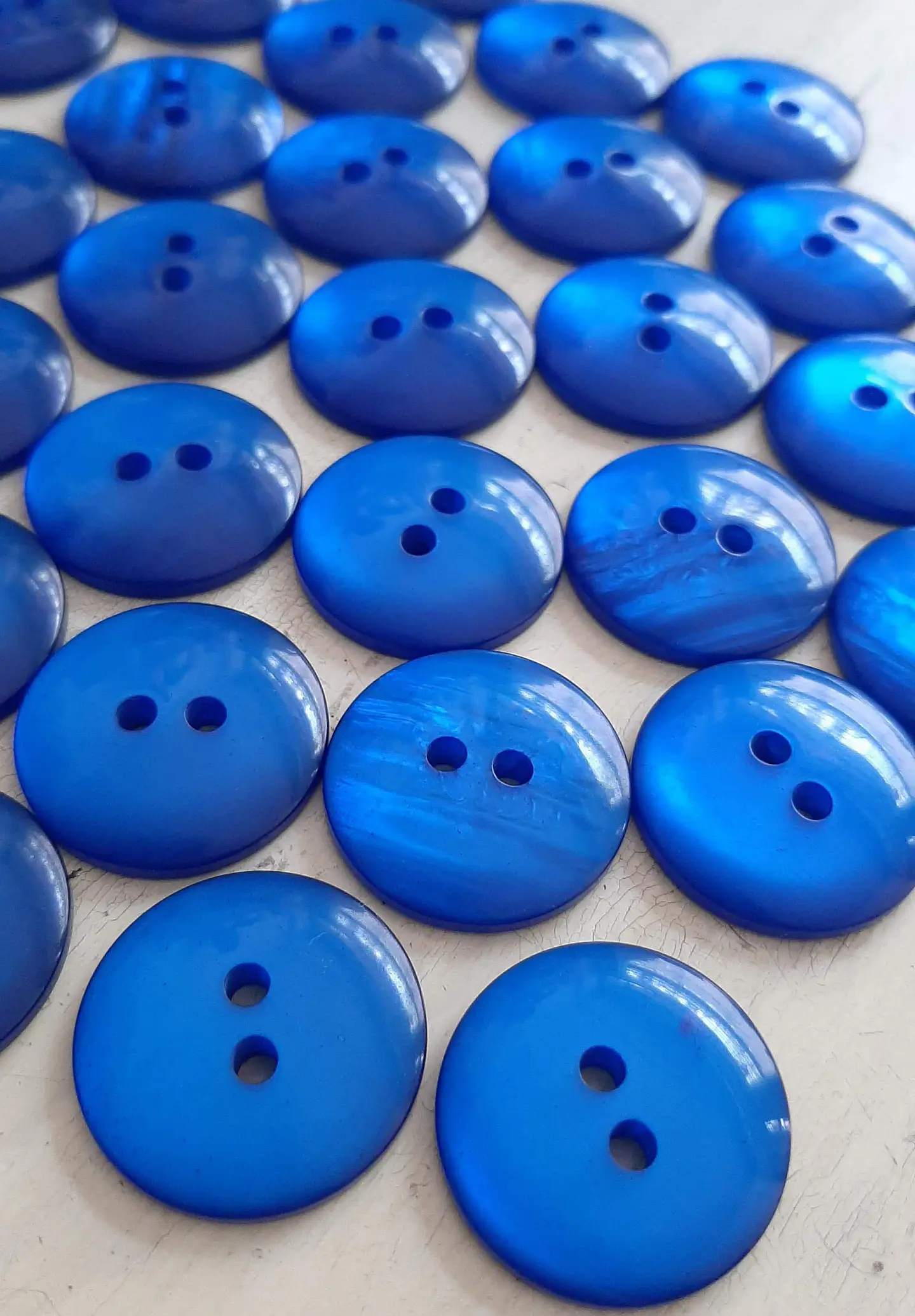 Botones lenteja perlados 11mm 6