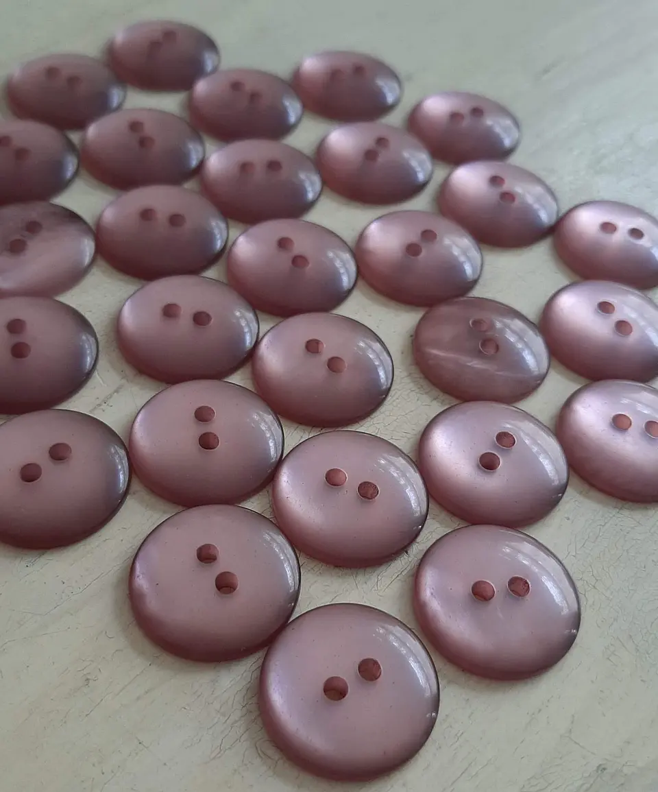 Botones lenteja perlados 11mm 10