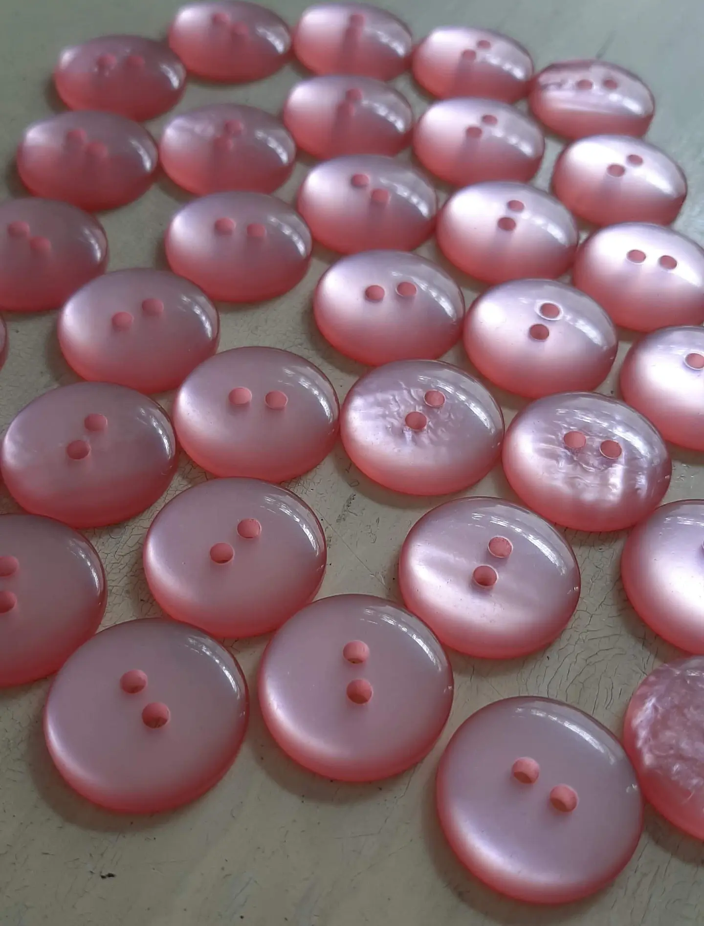 Botones lenteja perlados 11mm 12