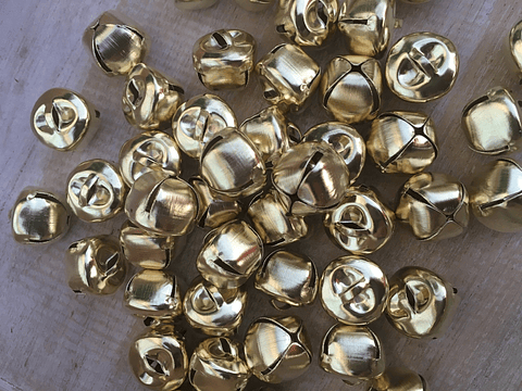 Set 10 Sonajeros Dorados