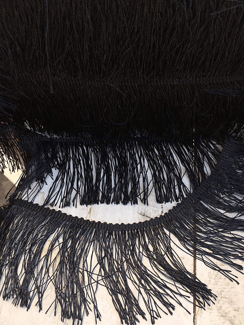 Fleco satinado 7.5 cm por metro