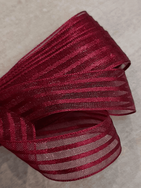 Cinta organza rayas 15mm