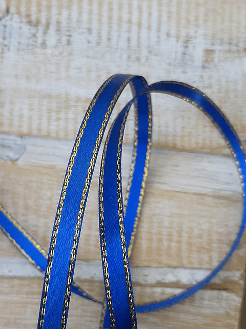 Rollo 27m Cinta Satín Lúrex 7mm