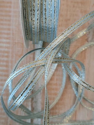 Rollo Cinta satín lúrex 3mm