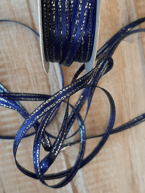 Rollo Cinta satín lúrex 3mm