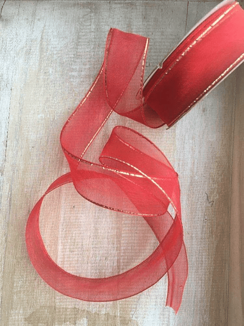 Rollo Cinta Organza Lúrex 25mm
