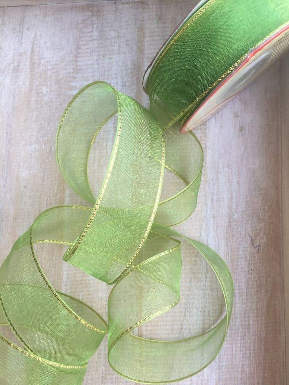 Rollo Cinta Organza Lúrex 25mm 1
