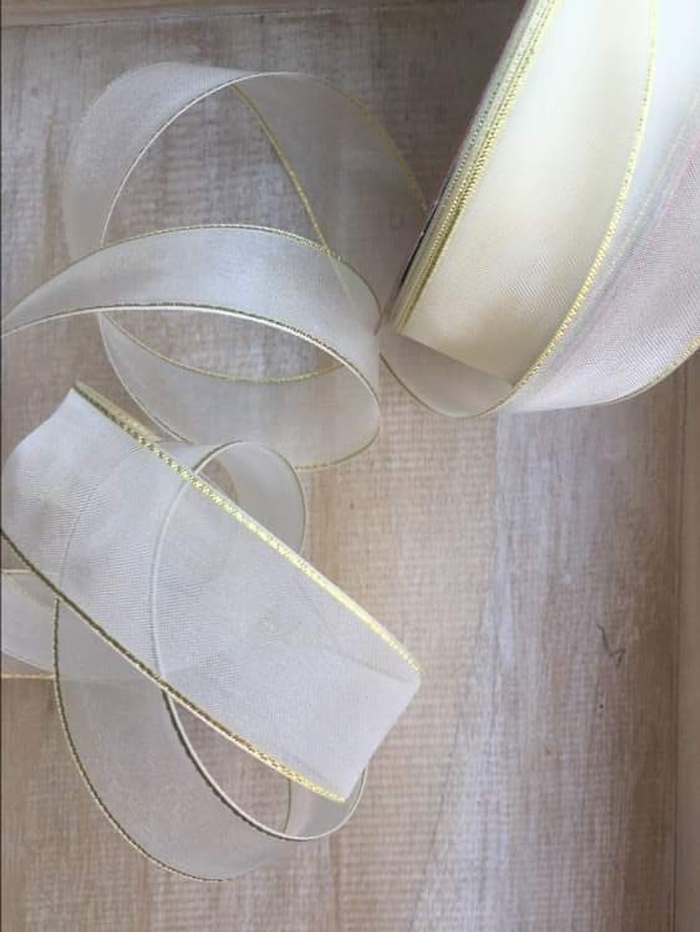 Rollo Cinta Organza Lúrex 25mm 3