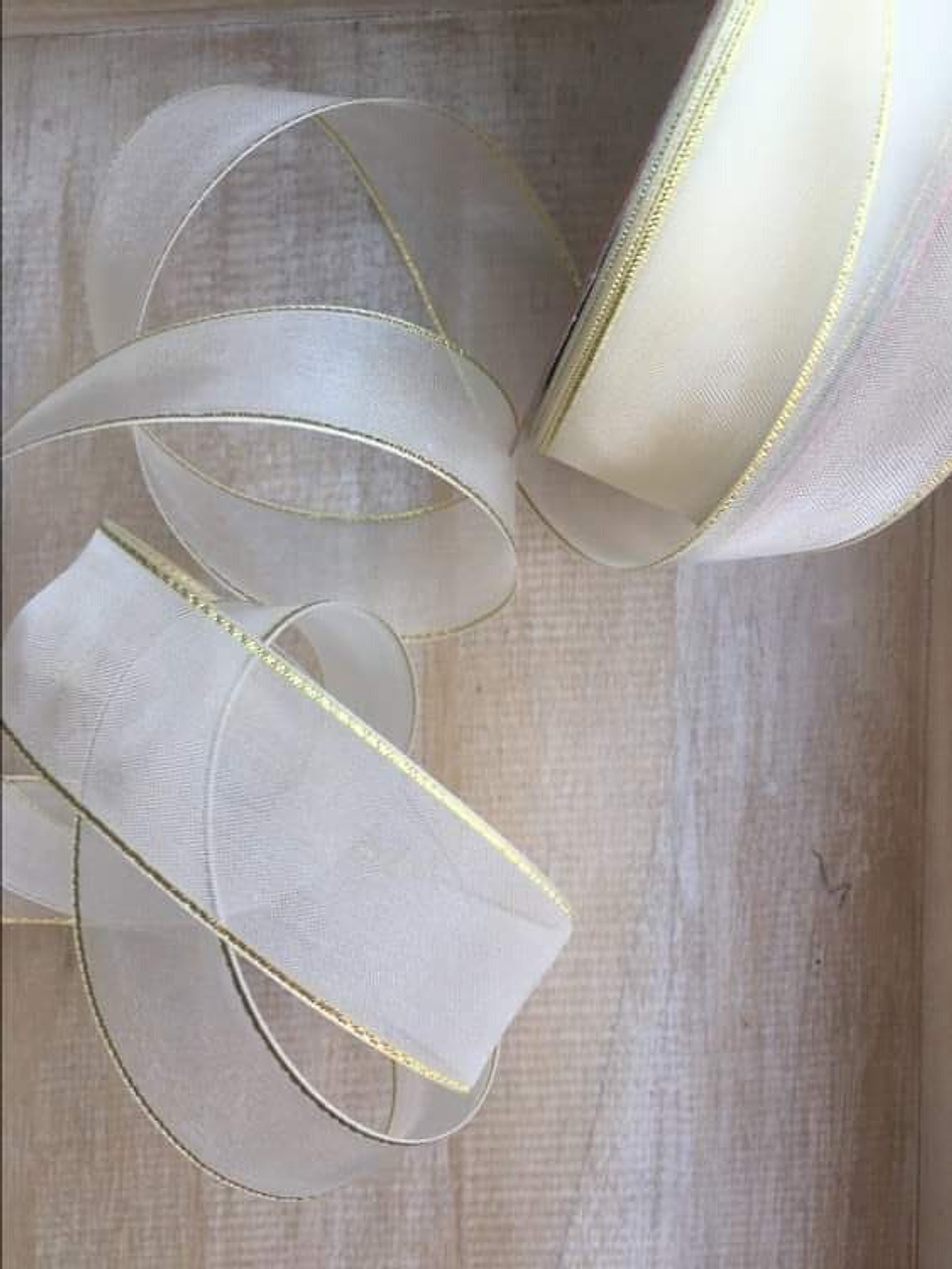 Rollo Cinta Organza Lúrex 25mm 3