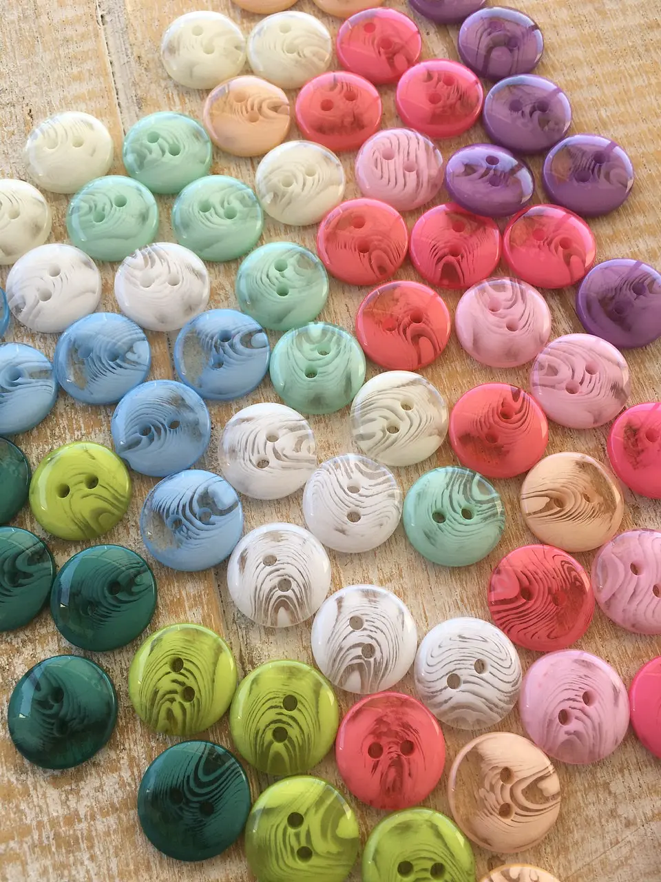 Set 6 botones marmoleados 15mm 1