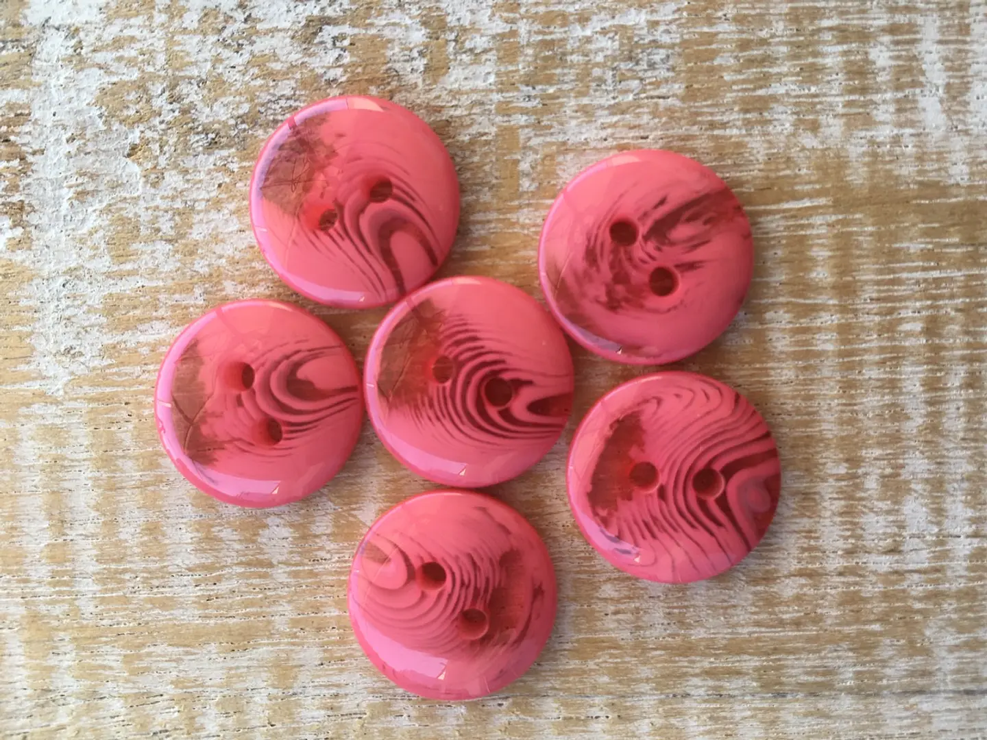 Set 6 botones marmoleados 15mm 8