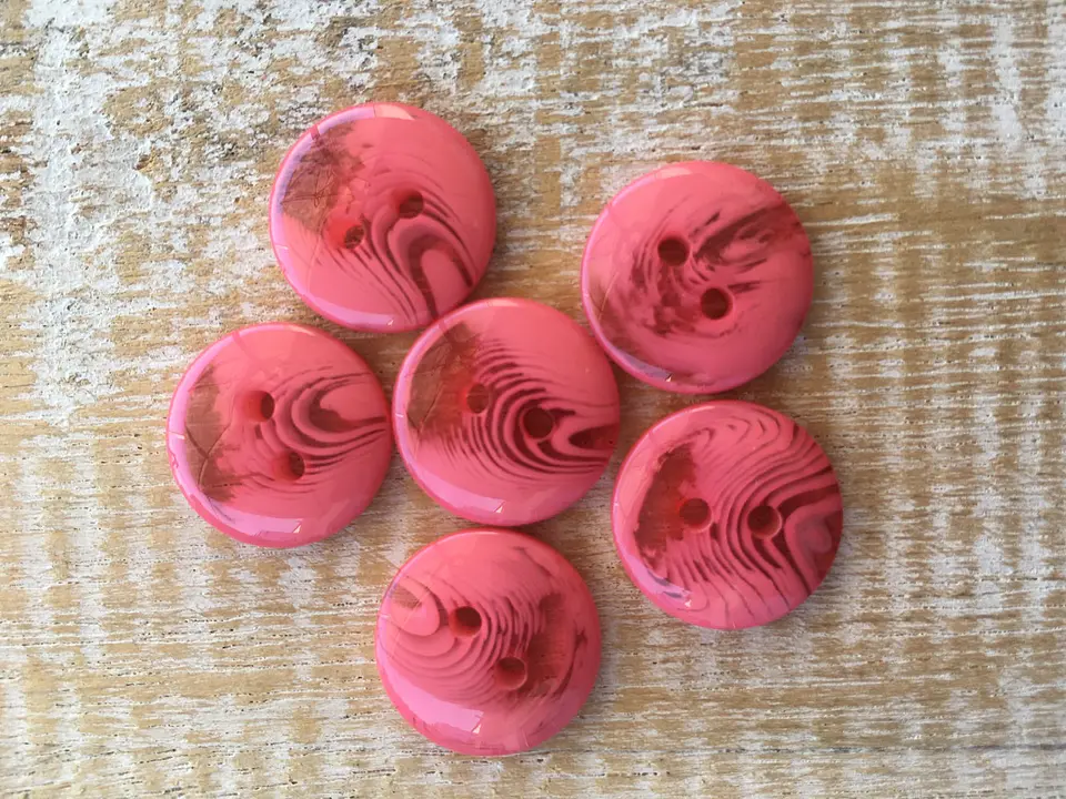 Set 6 botones marmoleados 15mm 8