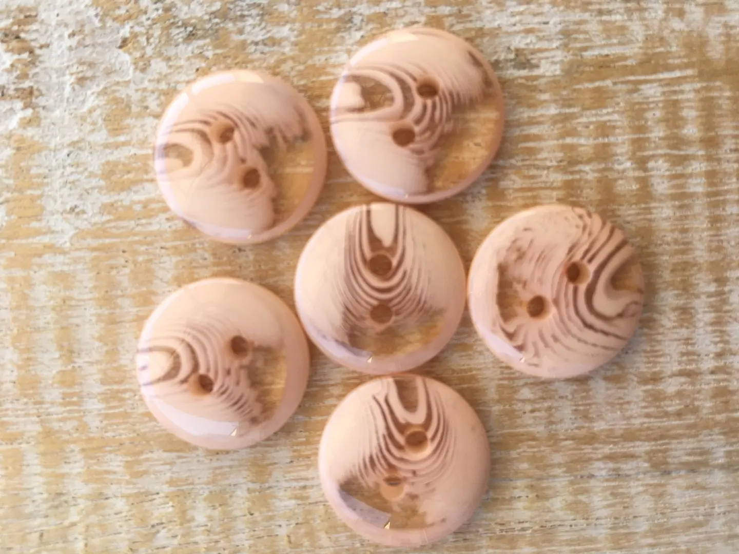 Set 6 botones marmoleados 15mm 9