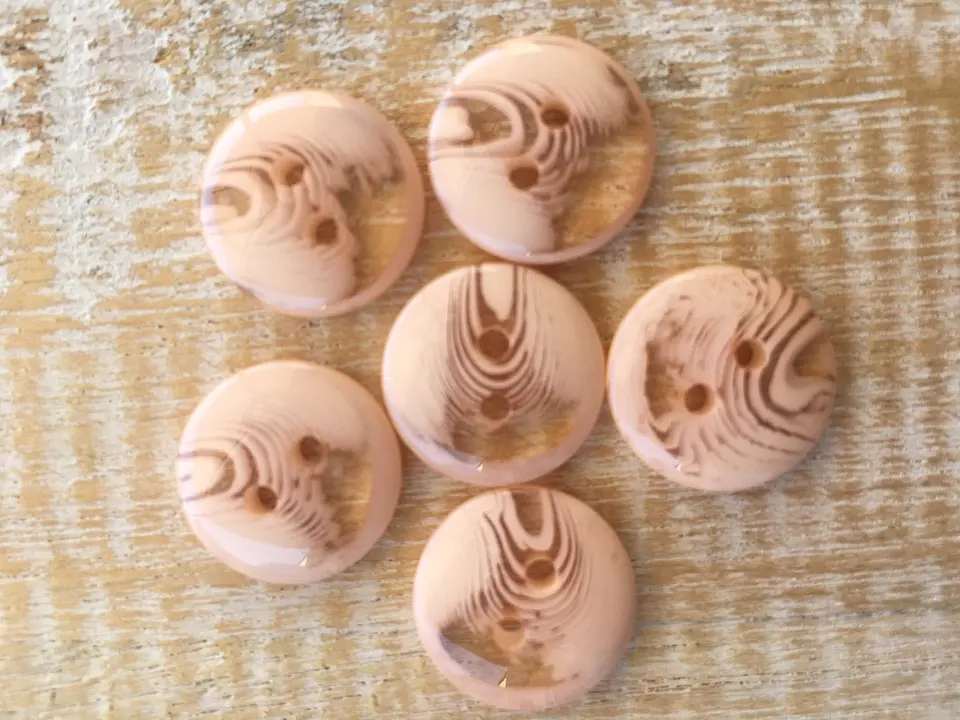 Set 6 botones marmoleados 15mm 9