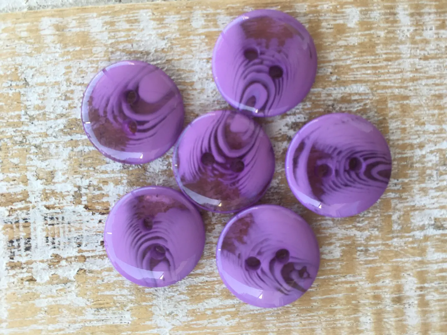 Set 6 botones marmoleados 15mm 12