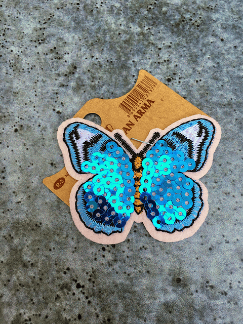 Parche Mariposa azul