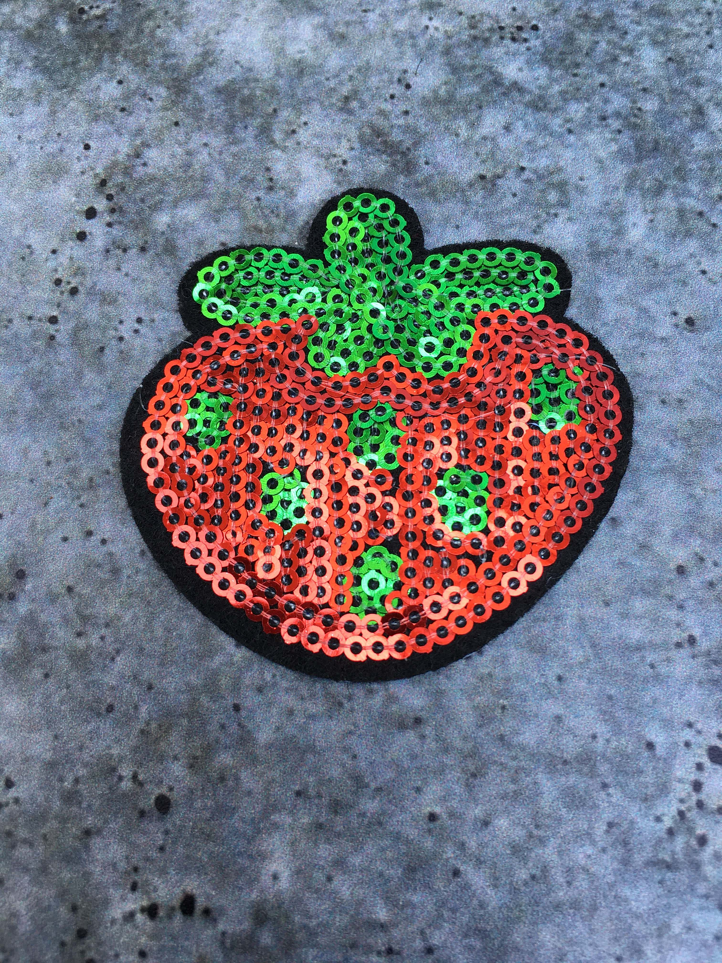 Parche Frutillas brillo 1