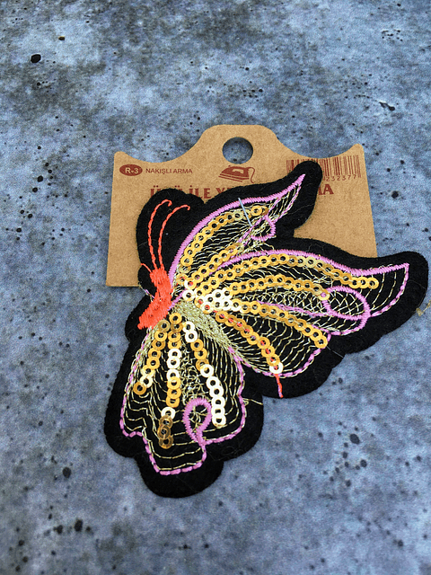 Mariposa de lado