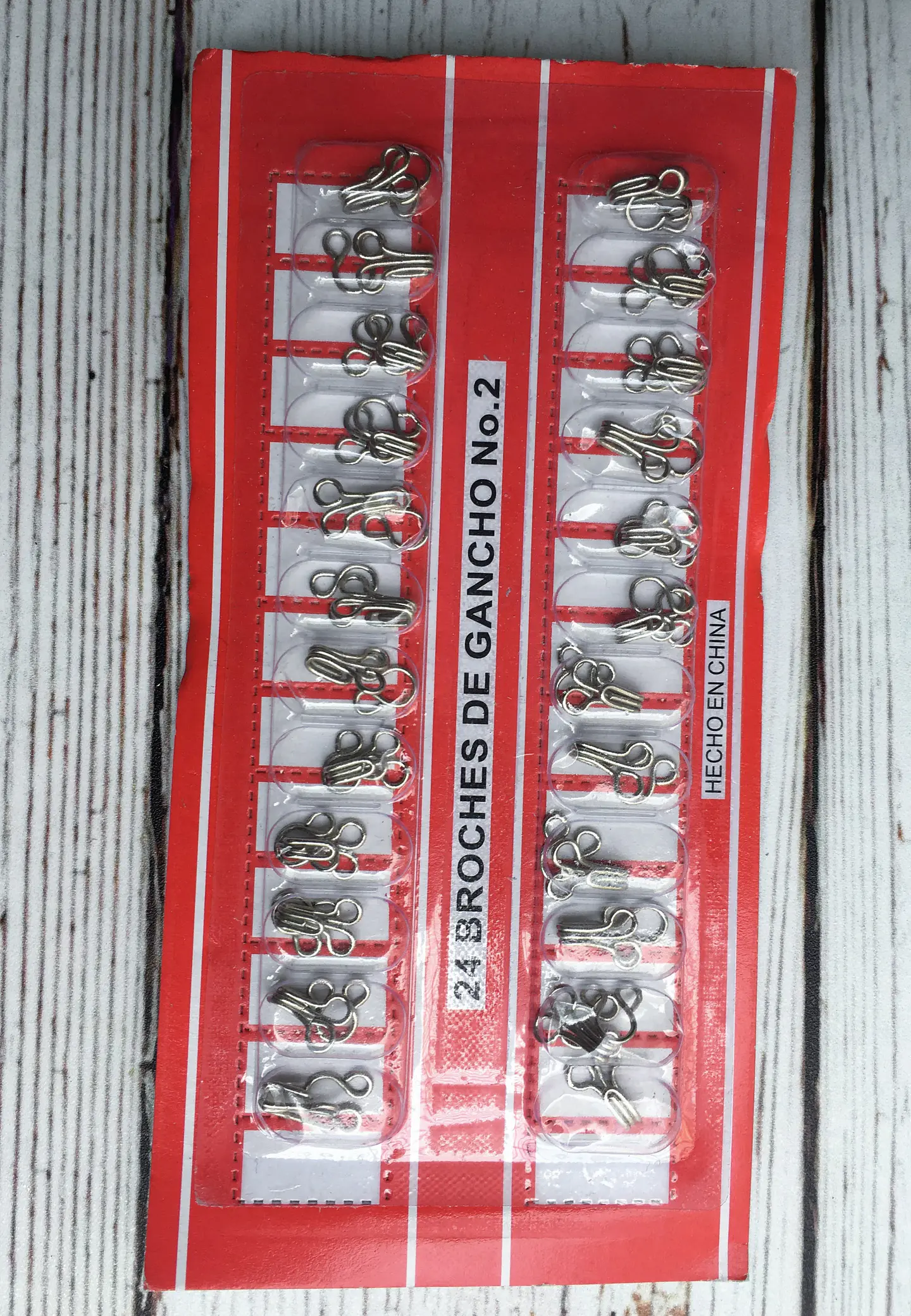 Broches gancho macho hembra plateado 2