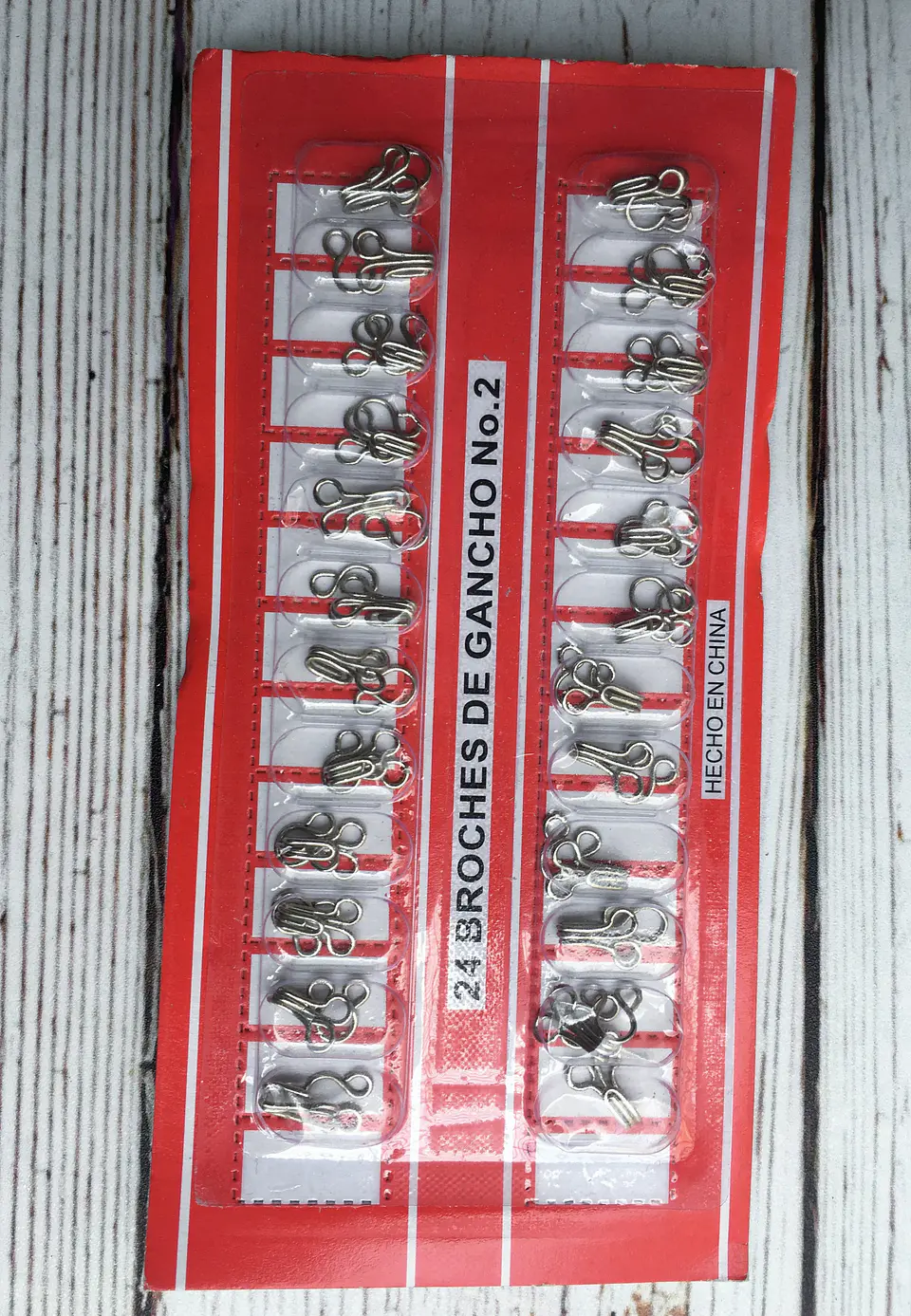 Broches gancho macho hembra plateado 2