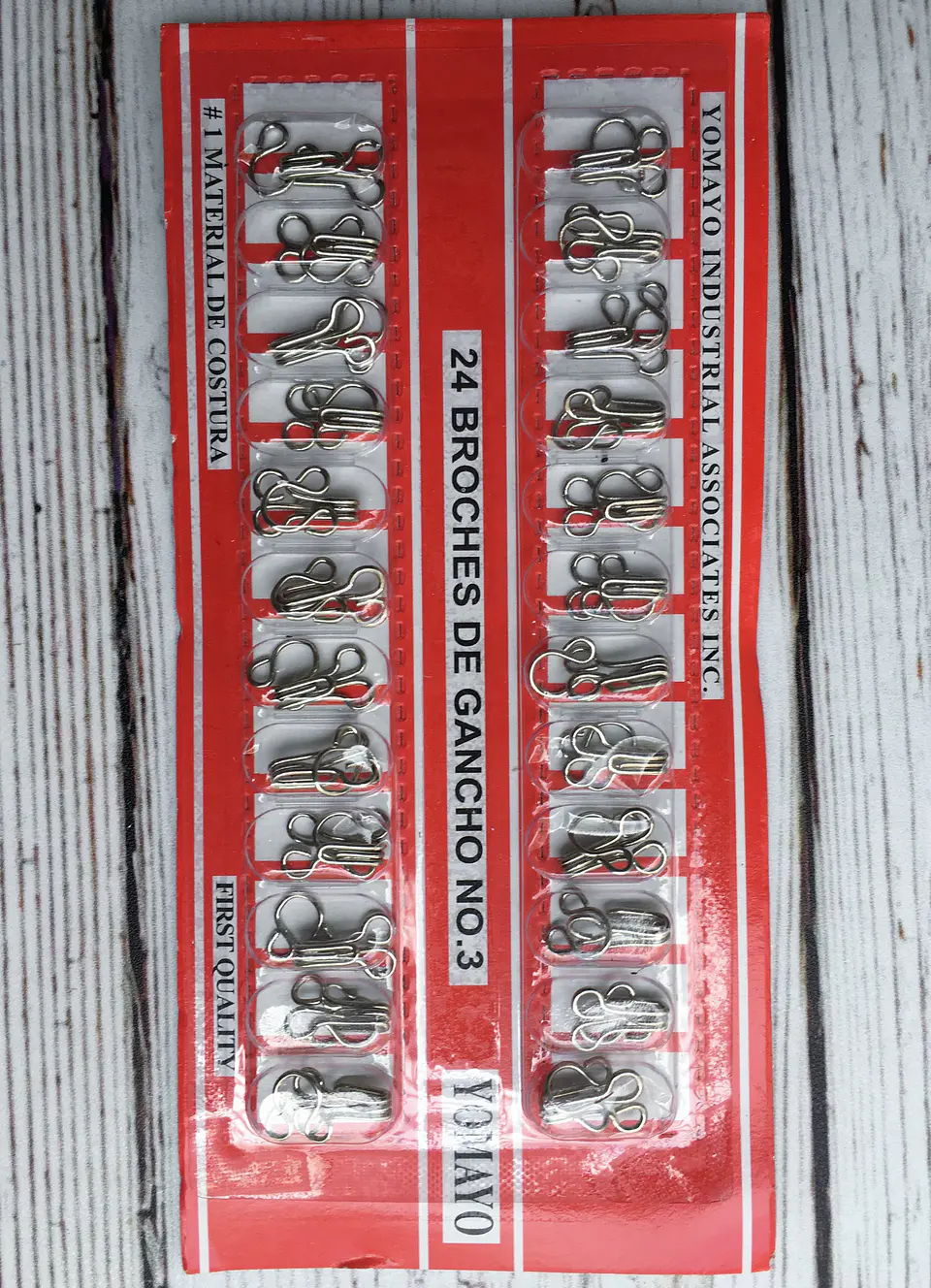 Broches gancho macho hembra plateado 3