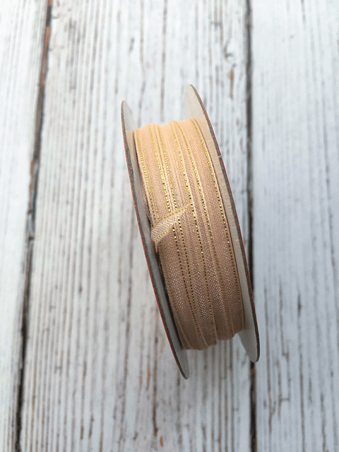 Cinta Organza lúrex 4mm 27mts