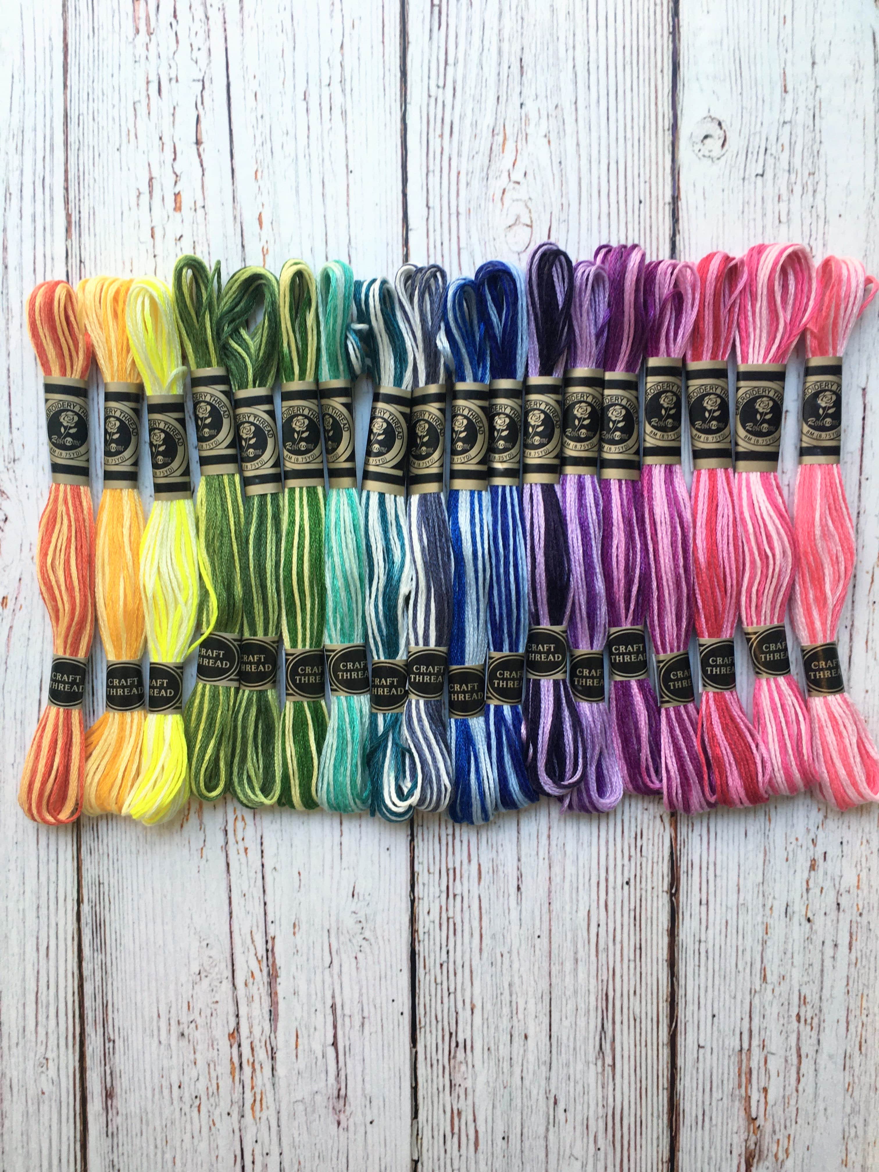 Set hilos de bordar matizados