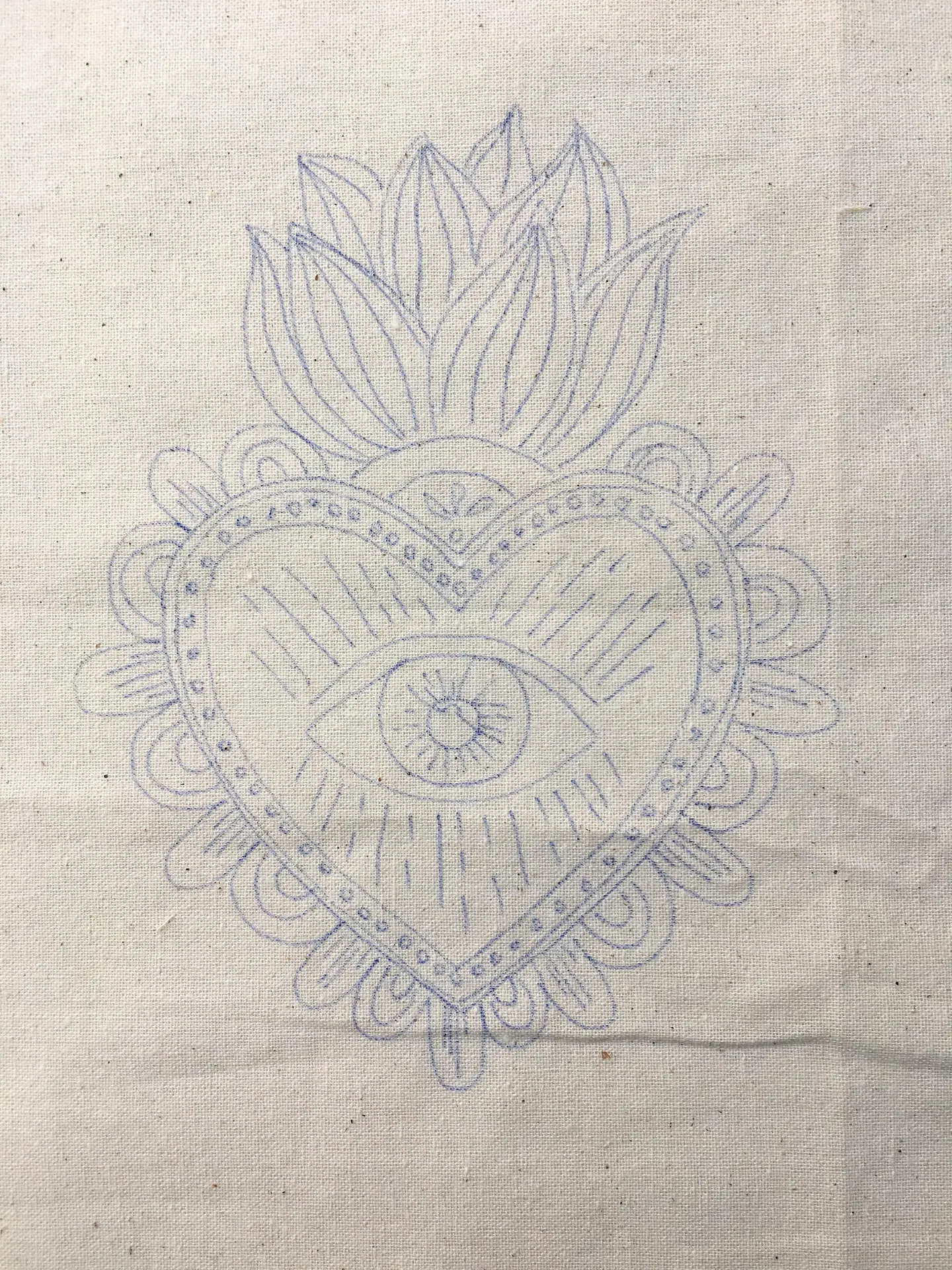 Dibujo en tela Detente 1