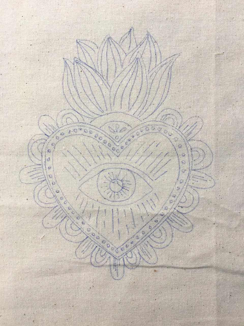 Dibujo en tela Detente 1