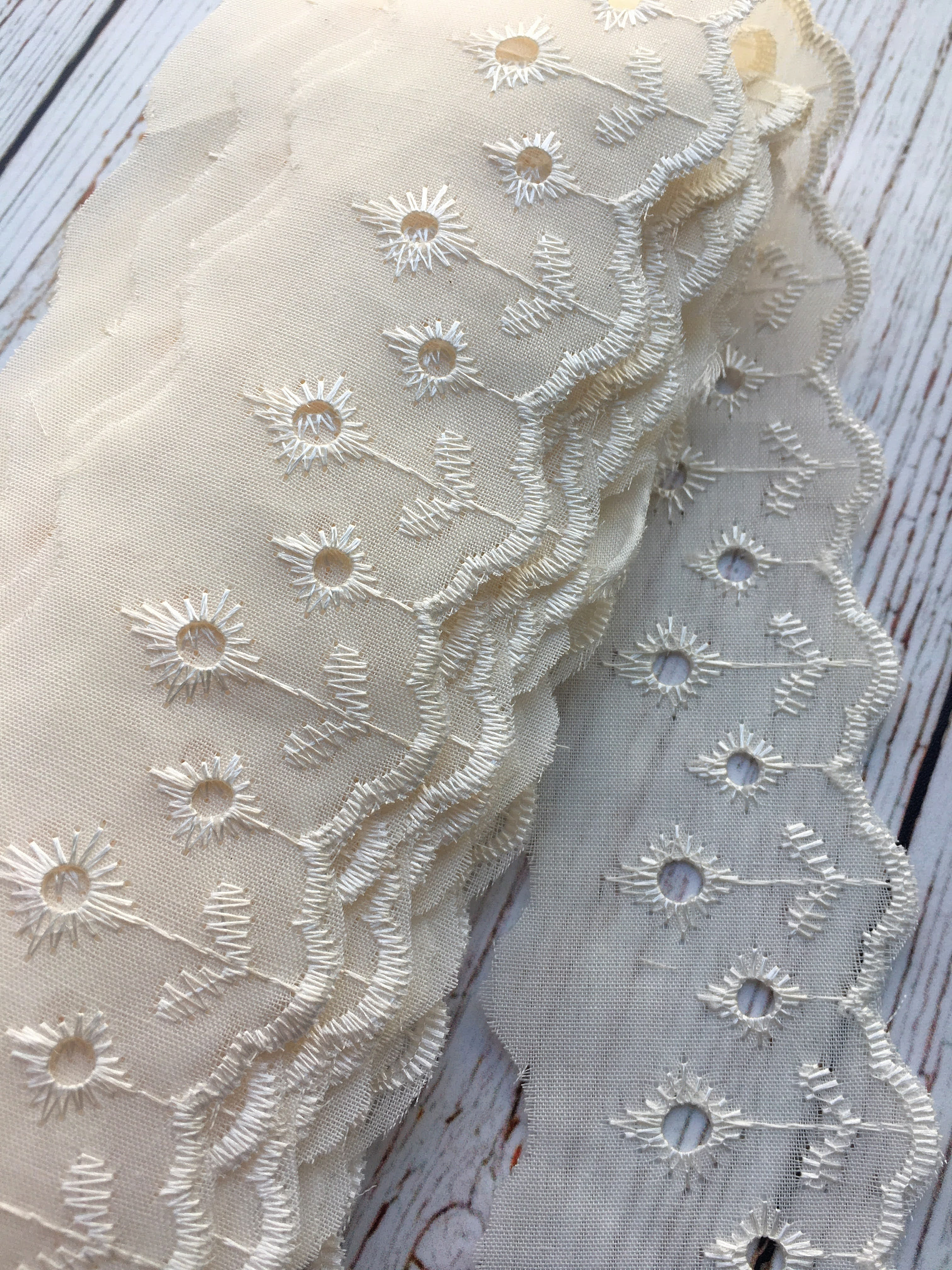 Broderie 4.5cm Flores por metro 6