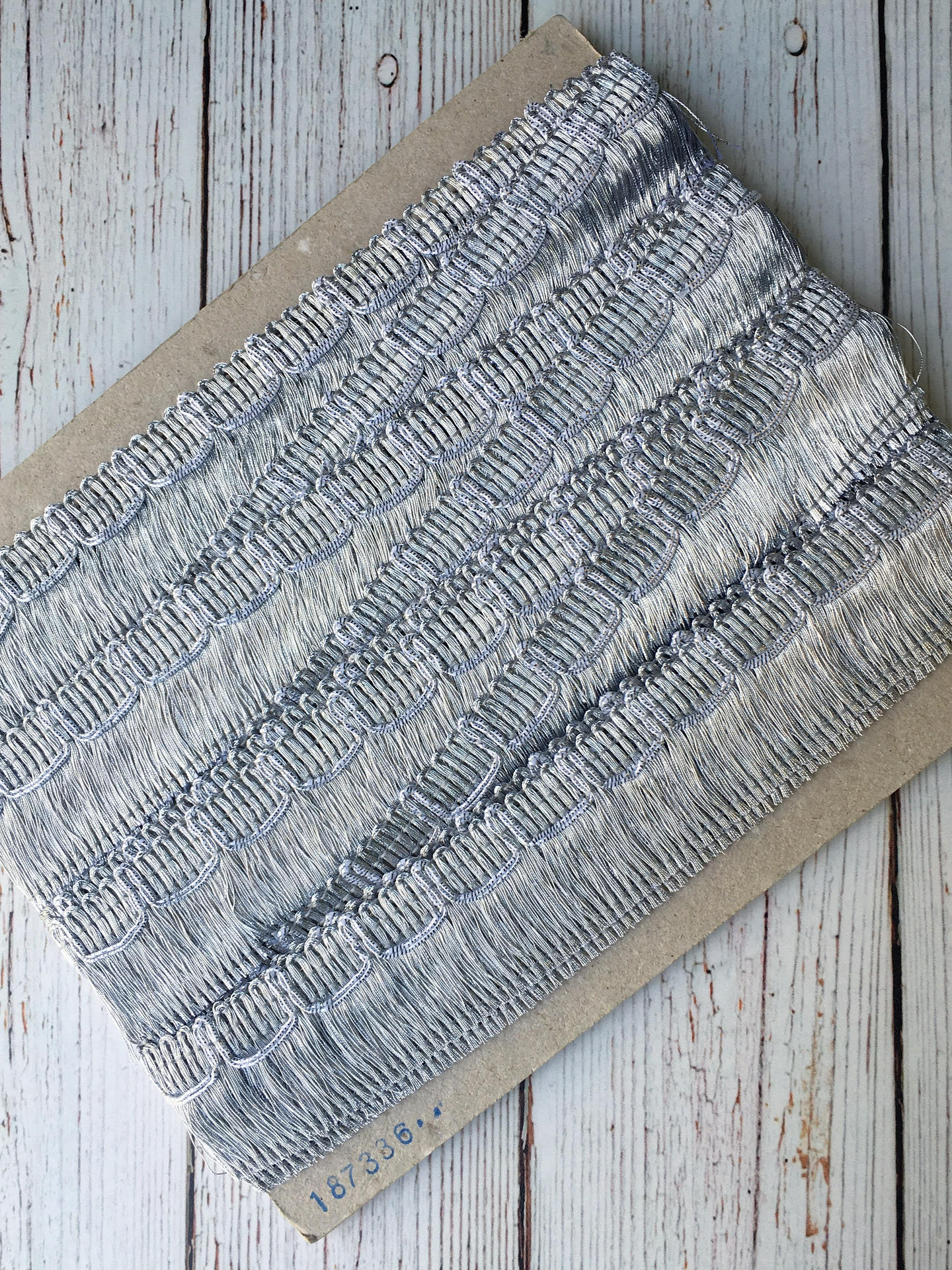 Cinta Flecos Plateados por metro 1