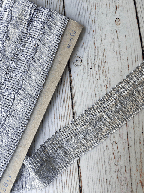 Cinta Flecos Plateados por metro