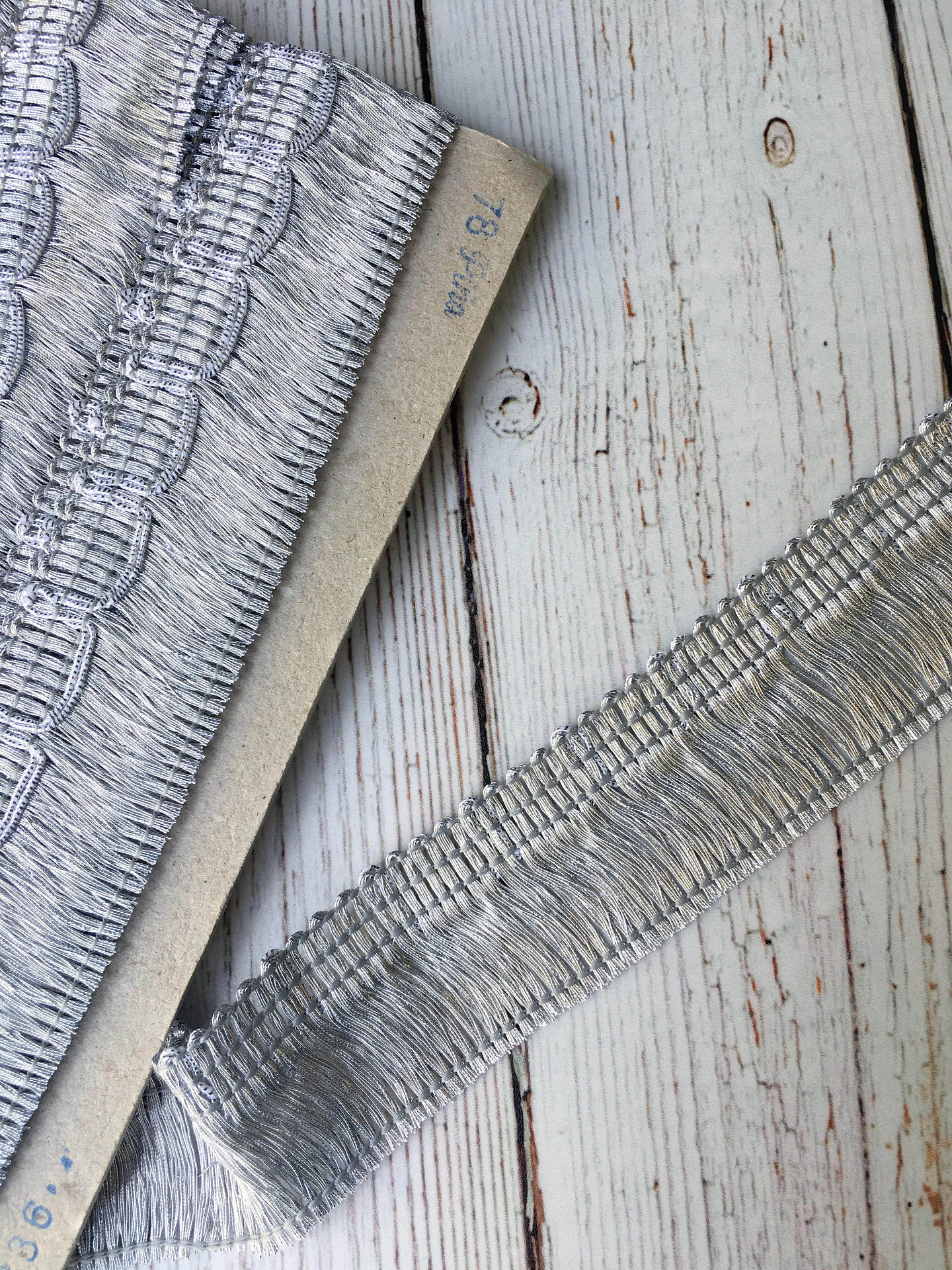 Cinta Flecos Plateados por metro 2