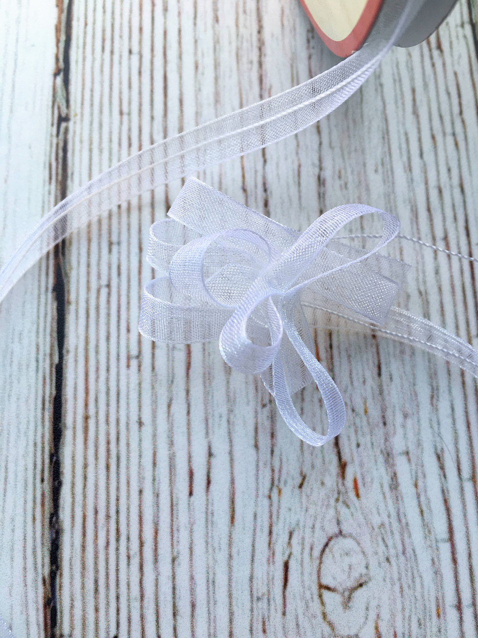 Rollo Lazo mágico organza 7mm 2