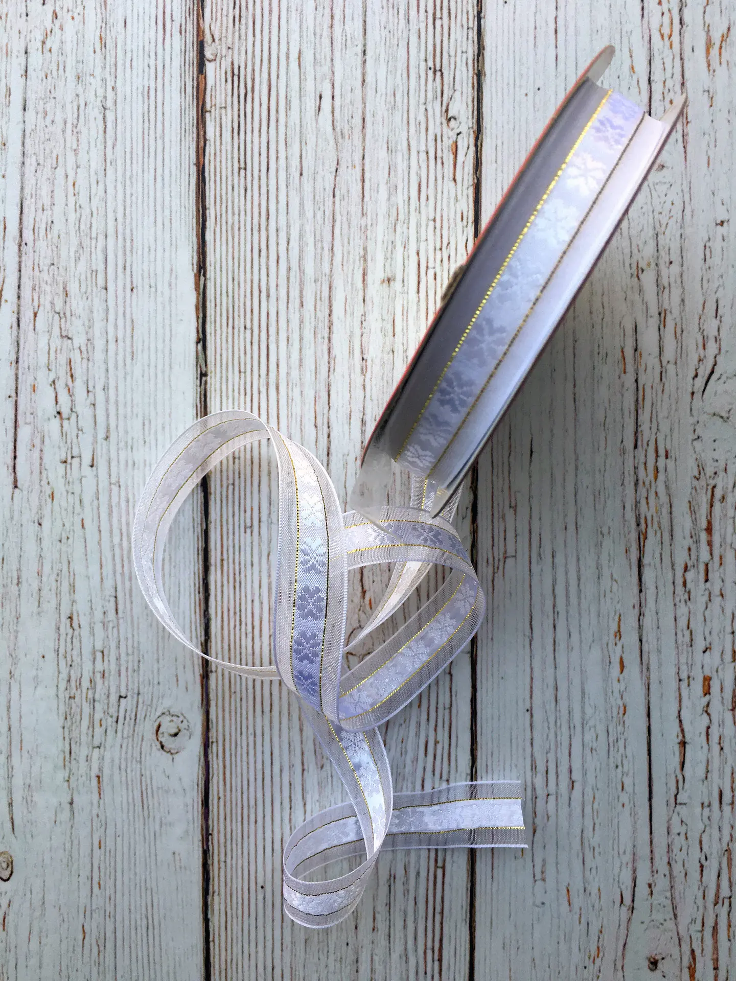 Rollo Cinta Organza Flores 15mm 2