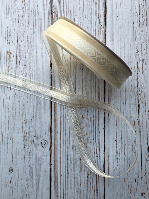 ﻿Rollo Cinta Organza Geo 18mm