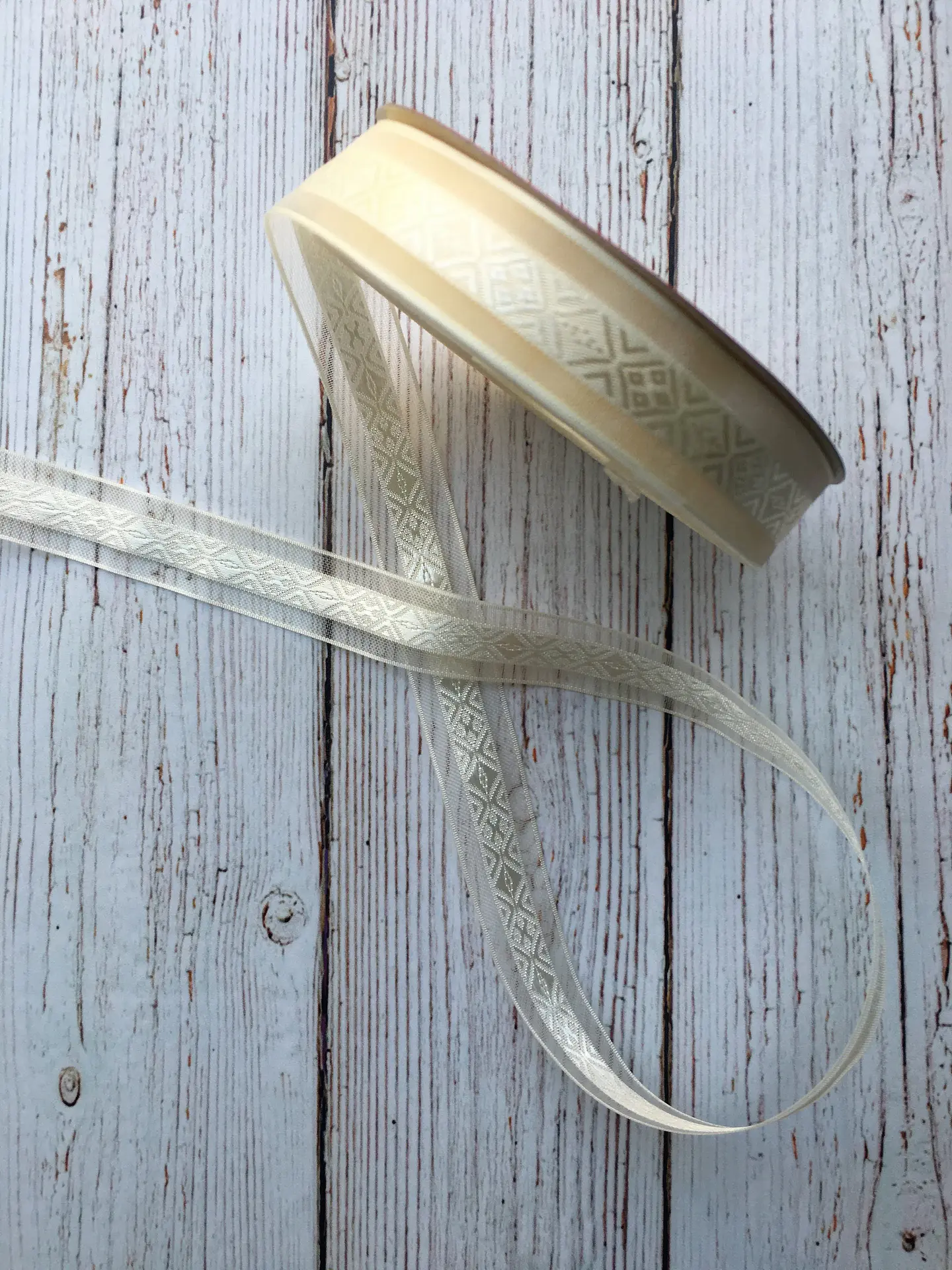 ﻿Rollo Cinta Organza Geo 18mm 1