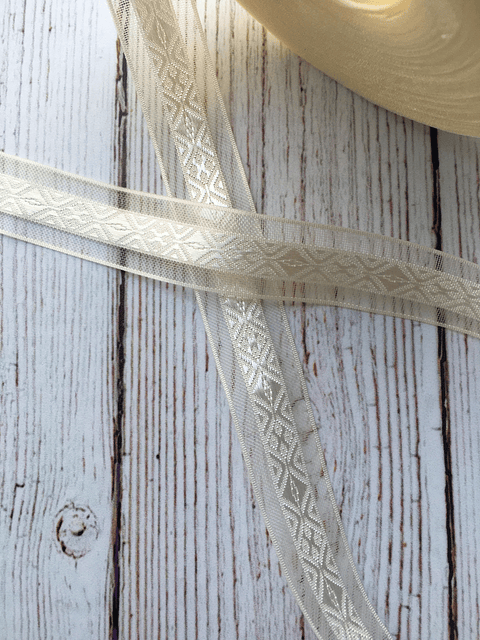 ﻿Rollo Cinta Organza Geo 18mm