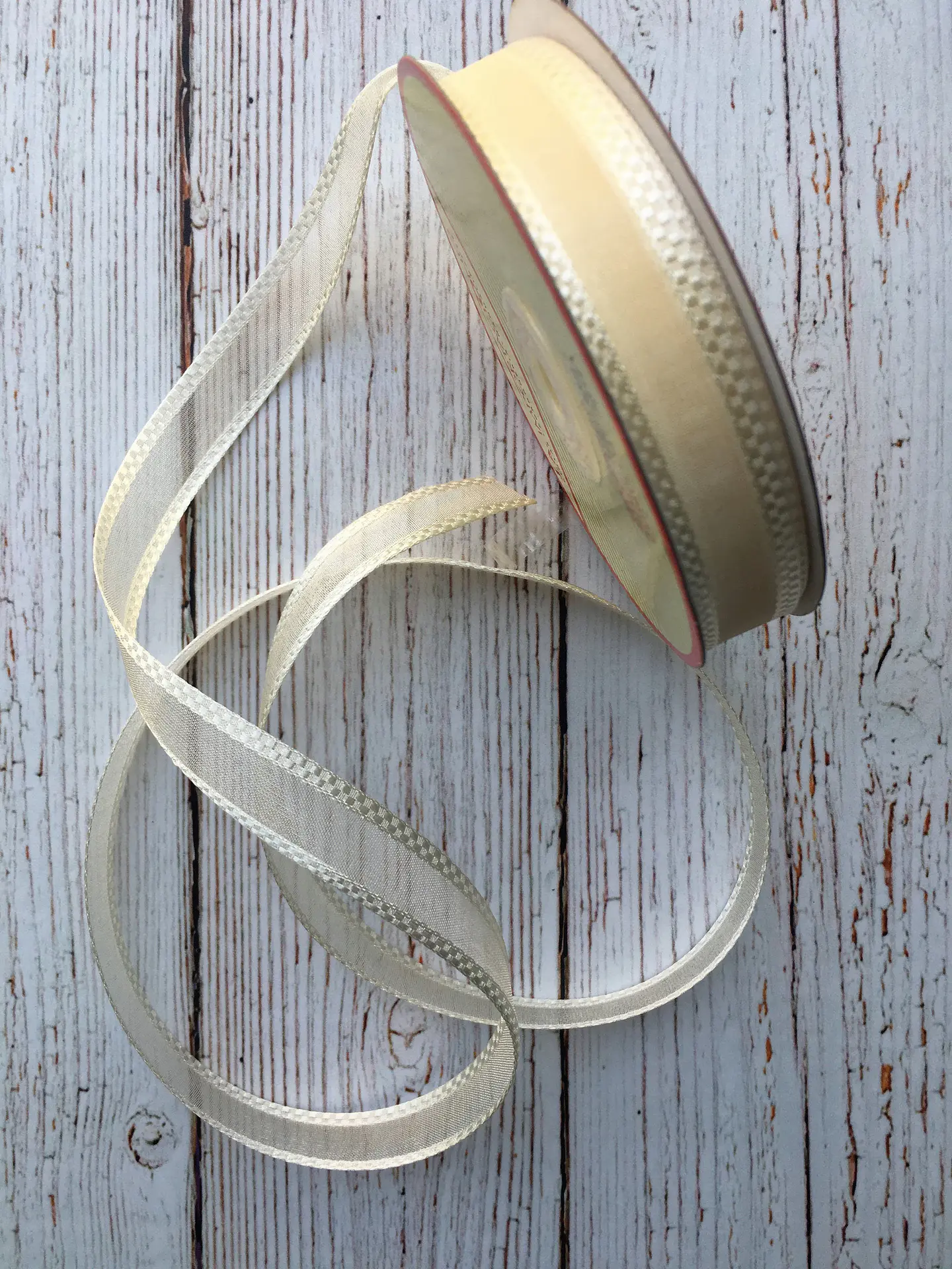 Rollo Cinta Organza Borde 15mm 1