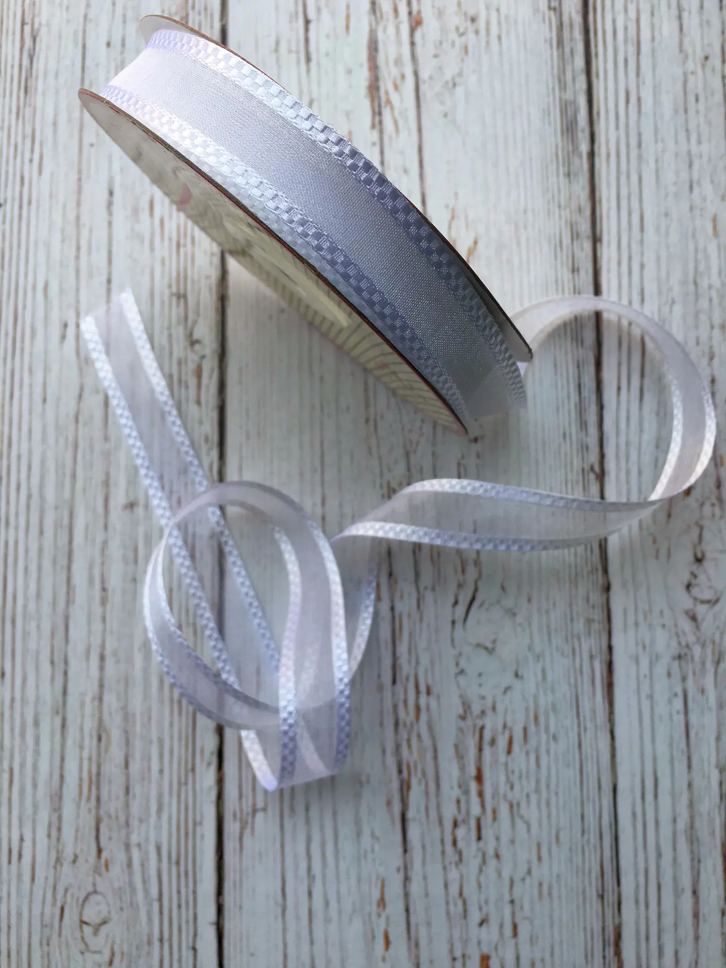 Rollo Cinta Organza Borde 15mm 2