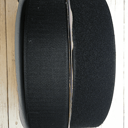 Rollo Velcro negro 50mm